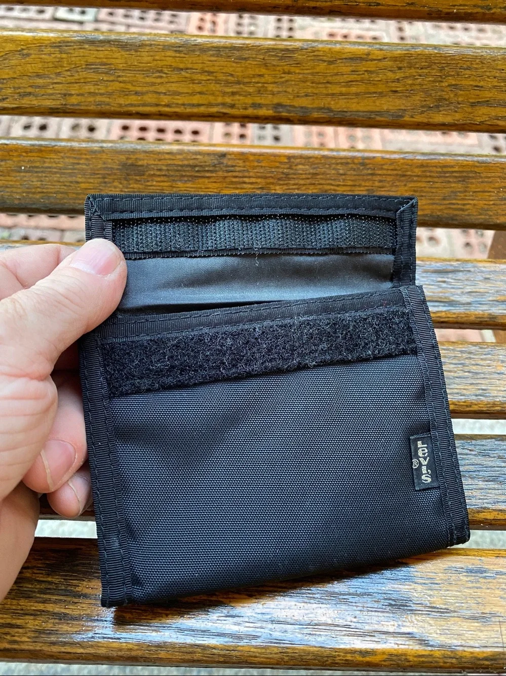 Levi’s Black nylon bifold wallet